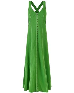 Rosie Assoulin Row, Row, Row Your Buttons Maxikleid - Grün