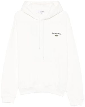 Lacoste Graphic Hooded Hoodie - White