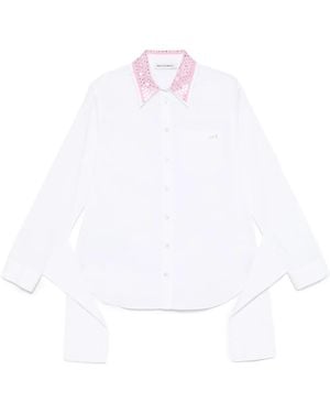 Mach & Mach Knot-Detail Shirt - White
