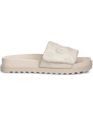 Guess Sandalias con detalle de cuentas - Blanco