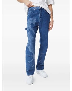 Les Benjamins Jeans Con Stampa - Blu