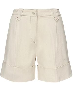 Fay High-Waist Shorts - Natural