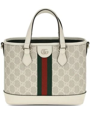 Gucci Small Ophidia Gg Tote Bag - Natural