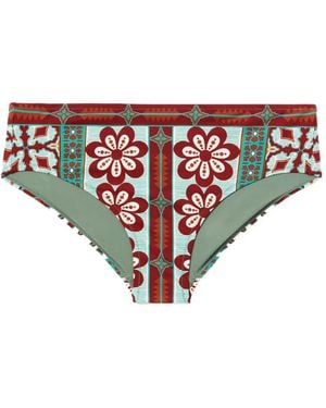 La DoubleJ Boy Bikinihöschen Mit Blumen-Print - Rot