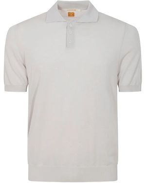 Alpha Industries Short-Sleeve Button Polo Shirt - White