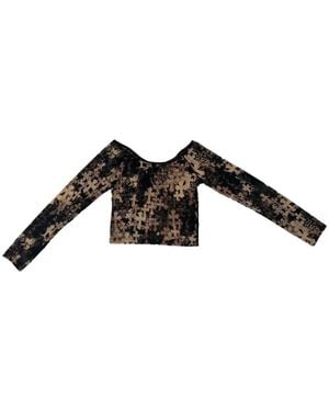 Chrome Hearts Waterfall Cross-Print Top - Black