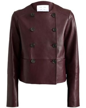 Proenza Schouler Veste Courtney En Cuir - Red