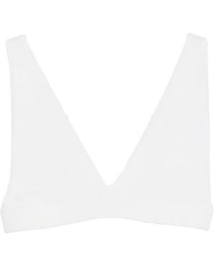 P.A.R.O.S.H. V-Neck Sleeveless Tank Top - White