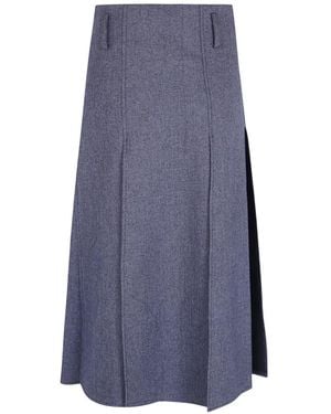 DR. HOPE Pleated Skirt - Blue