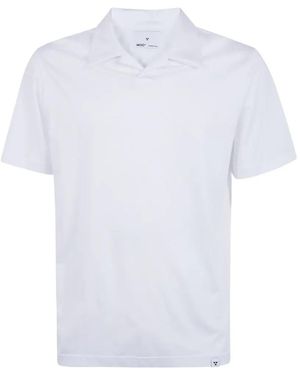 Woc V-Neck Collared T-Shirt - White
