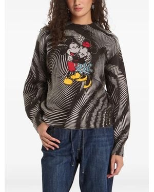 Desigual X Disney Sweat Mickey Mouse À Imprimé Graphique - Grey