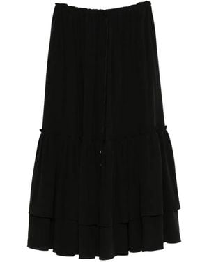 Chloé Gelaagde Maxi-Rok Met Ruches - Zwart