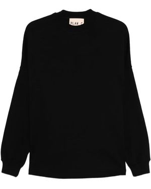 Plan C Jersey con cuello redondo - Negro