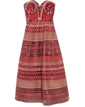 Elie Saab Heart-Shaped Embroidered Dress