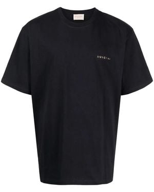 Buscemi Logo-Print Cotton T-Shirt - Black