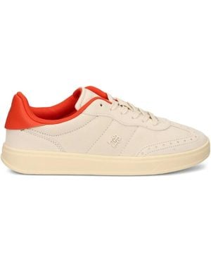Tommy Hilfiger Heritage レザースニーカー - ナチュラル