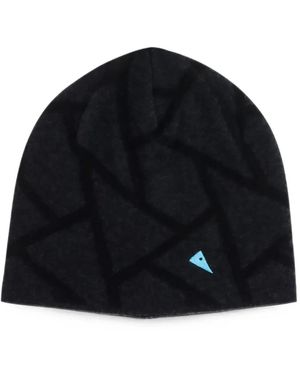 Klättermusen Bonnet Finn À Motif Géométrique - Black