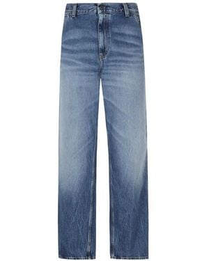 Carhartt Single Knee Used-Effect Jeans - Blue