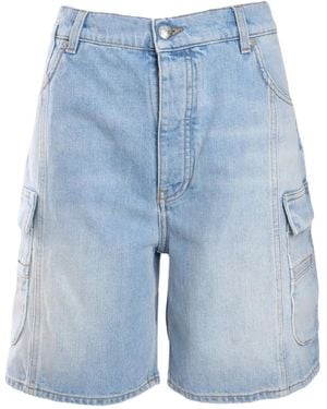 Off-White c/o Virgil Abloh Shorts Cargo Denim - Blu