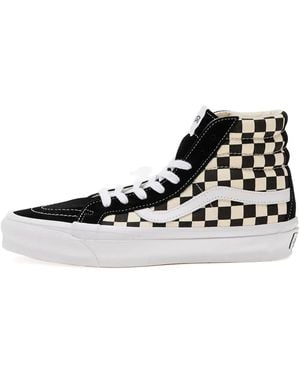 Vans Sk8-Hi Reissue 38 Lx Checkerboard Sneakers - Black