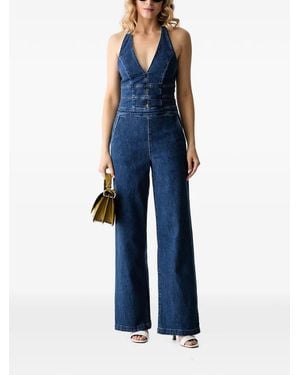 Guess Halterneck Jumpsuit - Blue