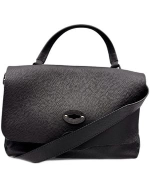 Zanellato Postina Leather Tote Bag - Black