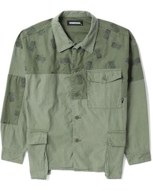 Neighborhood Pineapple-Print Cotton Shirt - Green
