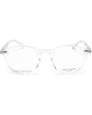 Tommy Hilfiger Round-Frame Glasses - White