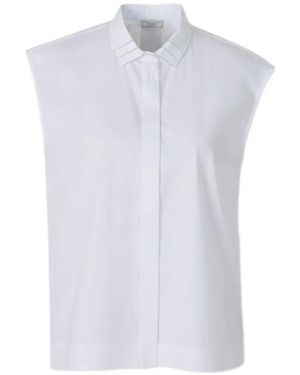 Peserico Sleeveless Shirt - White