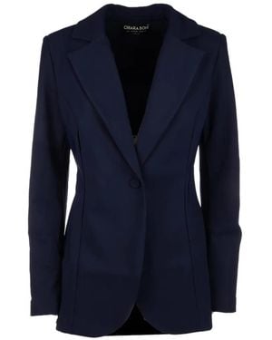 La Petite Robe Di Chiara Boni Blazer Lua Boutonné - Blue