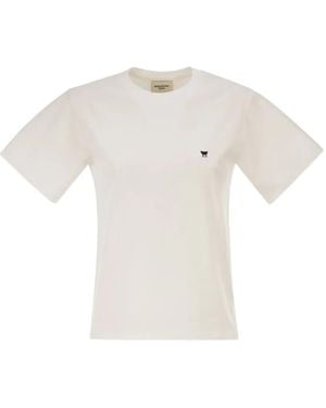 Weekend by Maxmara Camiseta Con Logo Bordado - Blanco