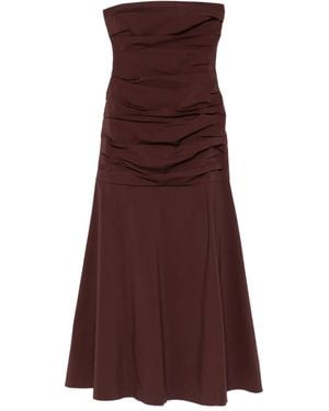 St. Agni Strapless Maxi Dress - Purple