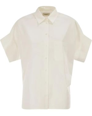 Weekend by Maxmara Printed Cotton And Silk Shirt - White