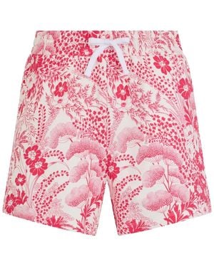 RED Valentino Floral Shorts - Pink