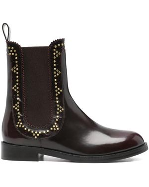 Aquazzura Studded Boots - Black