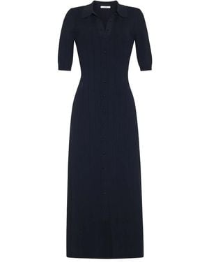 Adam Lippes Fenwick Midi Dress - Blue