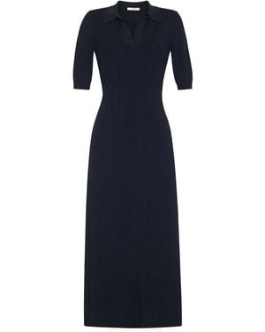 Adam Lippes Fenwick Midi Dress - Blue