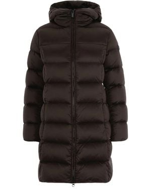 Colmar Hooded Quilted Down Jacket - Black