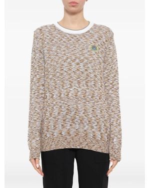 KENZO Tiger-Patch Sweater - Natural