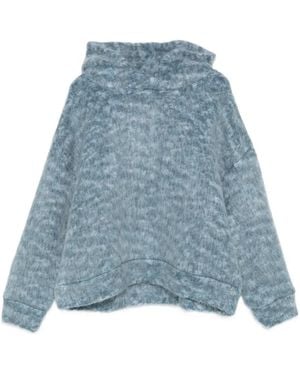 Bonsai Hoodie Met Print - Blauw