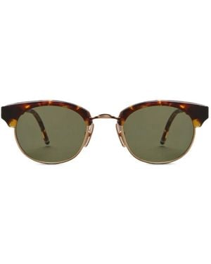 Thom Browne Gafas de sol con montura Clubmaster - Verde