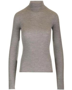 Sportmax Flavia Ribgebreide Trui - Grijs