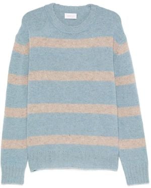 Diana Studio Striped Crew-Neck Sweater - Blue