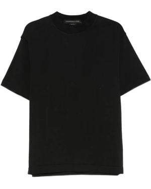 FEDERICO CINA Short-Sleeve Cotton T-Shirt - Black