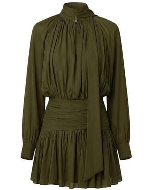 Nicholas Gerafftes Kleid - Grün