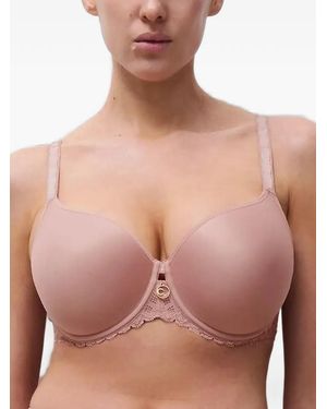 Chantelle Lace-Trim Underwired Bra - Pink