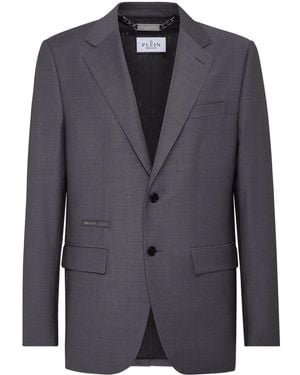 Philipp Plein Wool Blazer - Blue