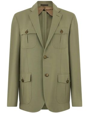 Moorer Flap-Pocket Jacket - Green