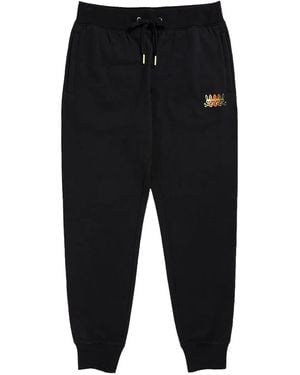 Psycho Bunny Logo-Embroidered Track Pants - Black