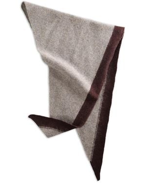 Margaret Howell Bufanda Con Diseño Colour Block - Gris